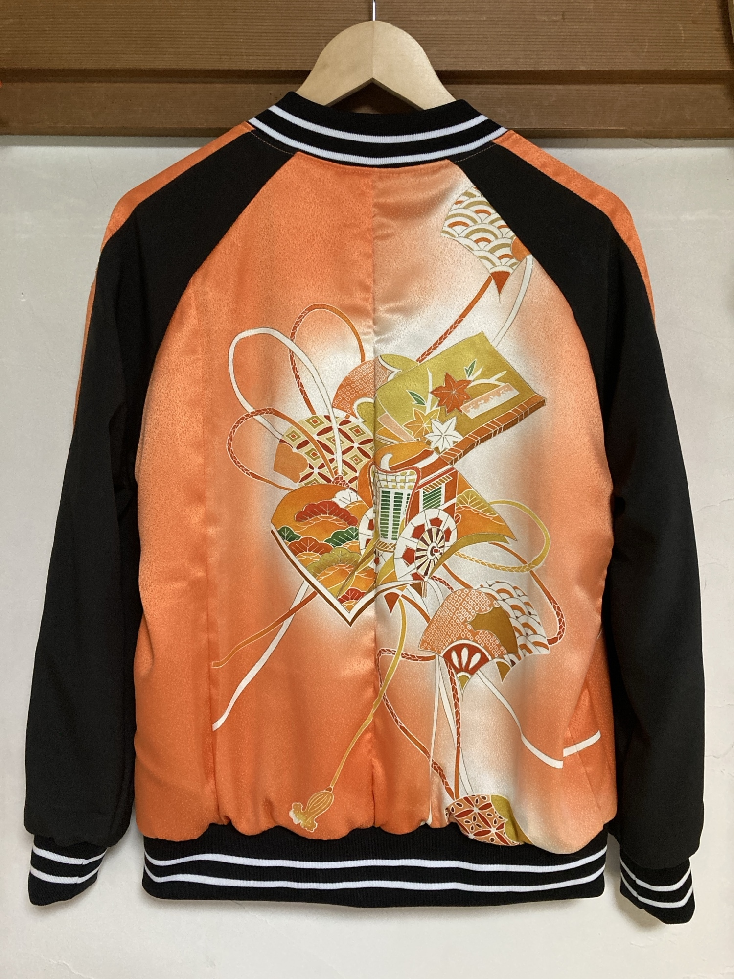 オーダー品】着物スカジャン 着物リメイク リバーシブル