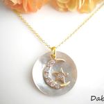 再）moon star shell☾ネックレス