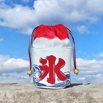 夏色かき氷の巾着ポーチ