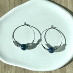 ラピスラズリ ニンカリ風ピアス