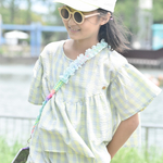 【マルシェ人気商品】ゆめかわスマホショルダー（kids）リボン　フリル　パステル　かわいい　子ども　携帯ストラップ　