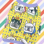 ♡夏です♡犬服オーダー★フレブル柄メッシュタンク♪黄色紫中型犬小型犬フレブル服パグ服マックブヒマクドナルドフレンチブルドッグ中型犬小型犬ボストンテリア