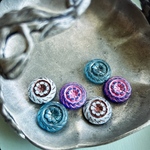 【3色ペア6コセット】JIRI＊IVANA#czech beads#チェコビーズ　flowerwheel18㍉  mix assort