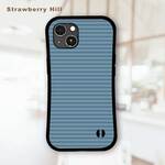 ボーダー レンズカバー付き 耐衝撃 グリップケース iPhoneケース