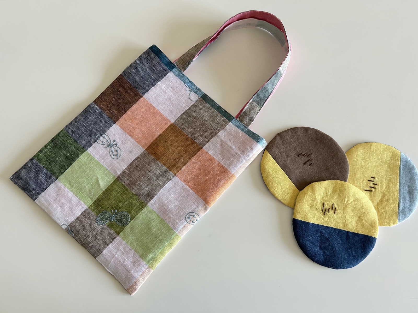ミナペルホネンハンドメイドトートバッグ mina perhonen - ハンドメイド ミナペルホネン トートバッグ専用