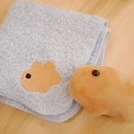 たいやきキュート刺繍ハンカチ