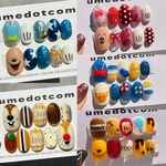 (🐭)ネイルチップ キャラモチーフネイル イベント テーマパーク ディズニー コスプレ ニュアンス 3d