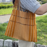 【メキシコ製】ハンモックバック/エコバッグやトートバッグにも◎/ボーダー