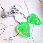 ◇◆Candy green Rock 'n’ Roll Guitar Pick Earrings ピックピアス・イヤリング◇◆
