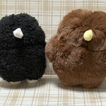【オーダー品】もふもふもぐら（漆黒）、キーウィ　ぬいぐるみ