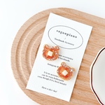 🧸くまパンケーキみみかざり【バターとメープルシロップ】（ピアス・イヤリング・耳飾り）【クマ・熊・ベアー】【ホットケーキ】