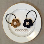 【2個set】wool flower ゴム❹