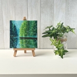 プチキャンバス絵画シリーズ♡アクリル画《原画》  ✴︎  森のオアシス  ✴︎