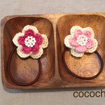 【2個set】wool flower ゴム❼