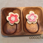 【2個set】wool flower ゴム❽