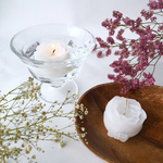white rose aroma candle