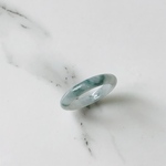 [R58-021］ ジェイド　JADE ヒスイ　本翡翠　くりぬき　リング　天然石　一点物　ミャンマー産　15号　指輪