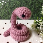 蛇の編みぐるみ  ボールチェーンホルダー