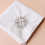 【opening価格】 席札刺繍ハンカチ　03