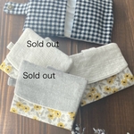 ハーフリネン　ポケットティッシュケース　マスクケース