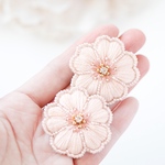 桜刺繍のポニーフック