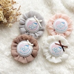 【両面】ふわふわマタニティロゼット𖧷パール付き୨୧双子用三つ子用に変更可　マタニティマーク　マタニティキーホルダー　シフォン　オーダー　安産祈願