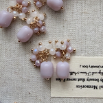 2pcs)3956)ビーズタッセル)milky pink#2d