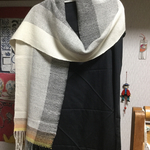 手織りマフラー