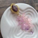 揺れる紫＊藤の花のかんざし