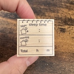 Sleep time スタンプ　はんこ