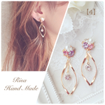 【4】ジャスミン モチーフ♡イヤリング＊ピアス 