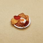 【朝ごはん】ミニチュアフード「イギリス風の朝ごはん」