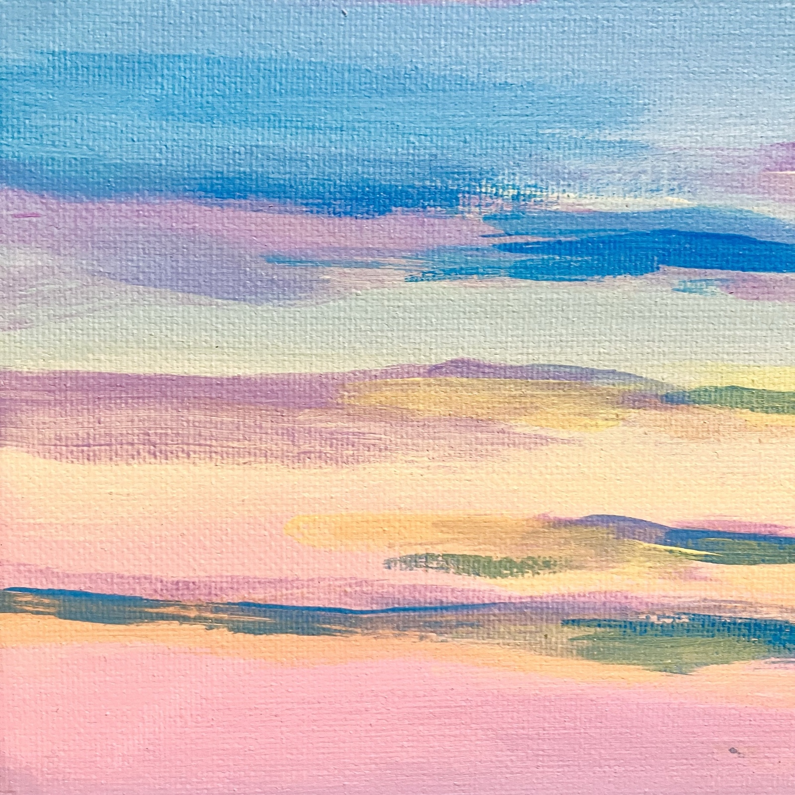 はじまりの朝＊絵画 原画 風景画 海 空 朝日 ハワイ 沖縄 綺麗な景色 