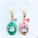2way シマエナガのアンブレラマーカー　傘チャーム　2個セット