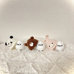 コロンシリーズ　シマエナガ　ミニ　編みぐるみ　くま　パンダ　うさぎ　帽子　着せ替え　セット