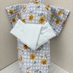 犬の浴衣　中間サイズ（当店のXLとLサイズの中間サイズ）　貝の口　男の子