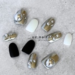 専用です♡｜美フォルム♡ ＃39  完成品・現品ネイルチップ♡ 個性派ネイル｜ニュアンスネイル｜ミラーネイル｜メタリックネイル｜マットネイル｜海外ネイル