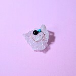 【再販】モリオンとターコイズ 天然石 オープン ピンキーリング