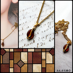 プチプラ🉐【窓辺の喫茶店】昭和レトロ コーヒー豆 ビーズのネックレス