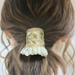 ポニーフック　インド刺繍リボンヘアアクセサリー