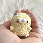 小さなキンクマハムスターさん あみぐるみ