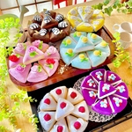 おままごと☆フェルトの三角ケーキ屋さん