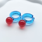 KINOMI earcuff ( 赤×青 ) 【両耳用】