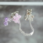 ✧︎*。 朝露と紫陽花のイヤーアクセサリー