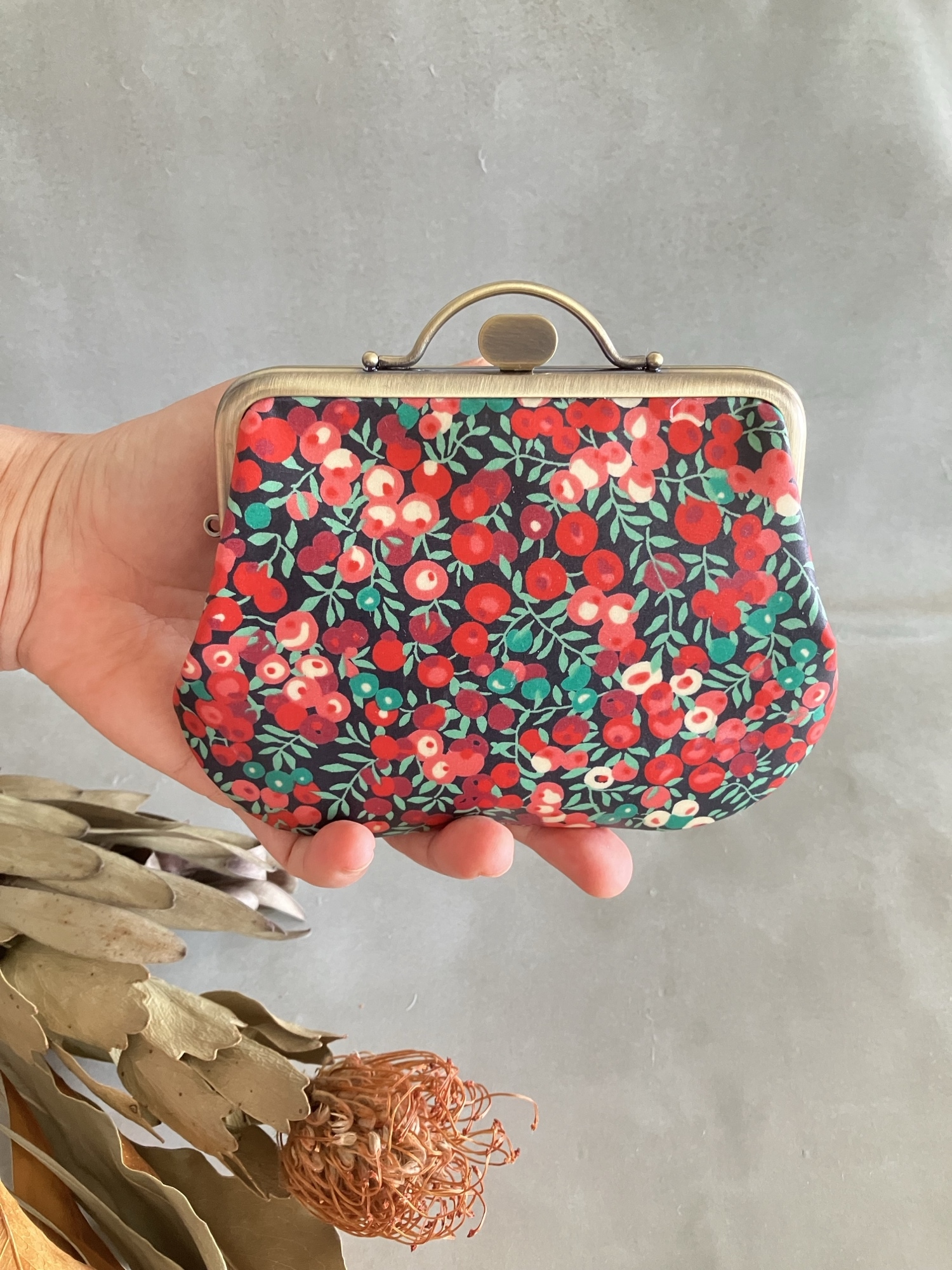 ミナペルホネンrosy 親子がま口長財布 ハンドメイド♪ ミナペルホネン