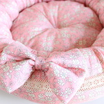 ★★★ご予約商品★★★ラウンドベッド（リバティカペルレース付き/Ｍ）