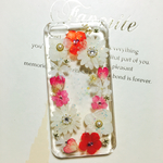 iPhoneケース♡押し花 ハンドメイド