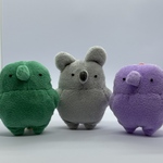【オーダー品】ザウルスべびー（みどり）、ザウルスべびー（むらさき）、ねずみべびー