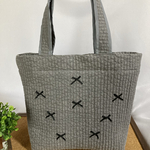 ヌビトートバッグＬサイズ　(アンティークグレー)