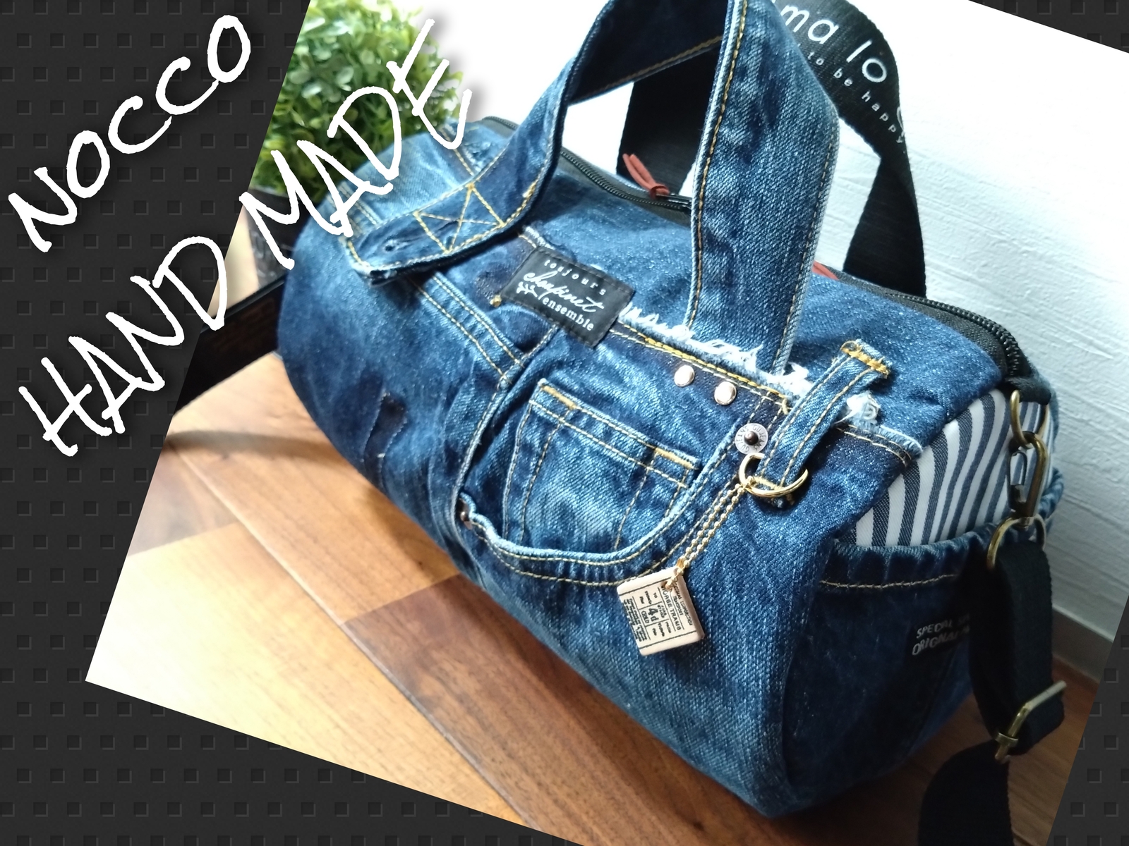 〈1029〉デニムリメイク ワンショルダーボディバッグ ハンドメイド 日本未入荷 1029〉デニムリメイク ワンショルダーボディバッグ